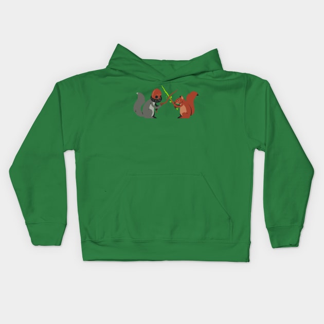 Nut Wars: The Acorn Strikes Back Kids Hoodie by HtCRU